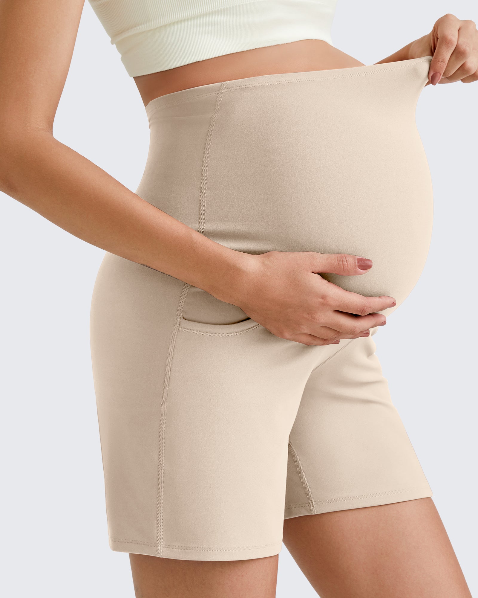 BareFeel Pregnancy Belly Workout Shorts 6 - Image 7