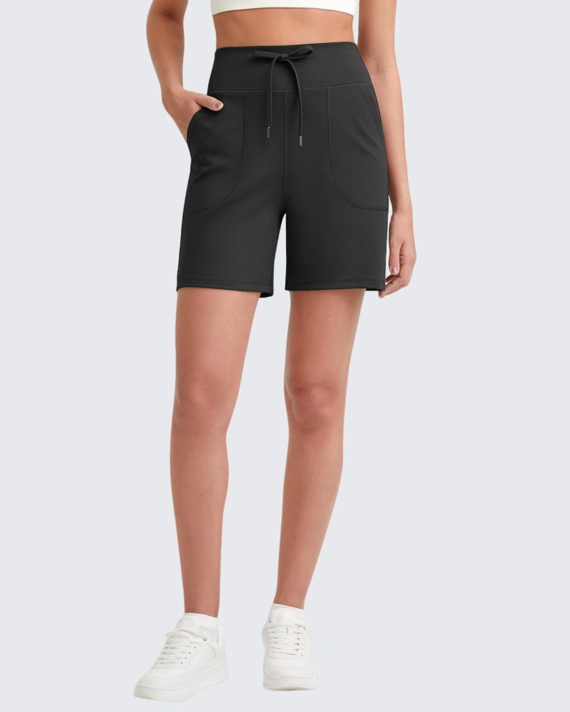 EverGoing Bermuda Drawstring High-Waist Athletic Shorts