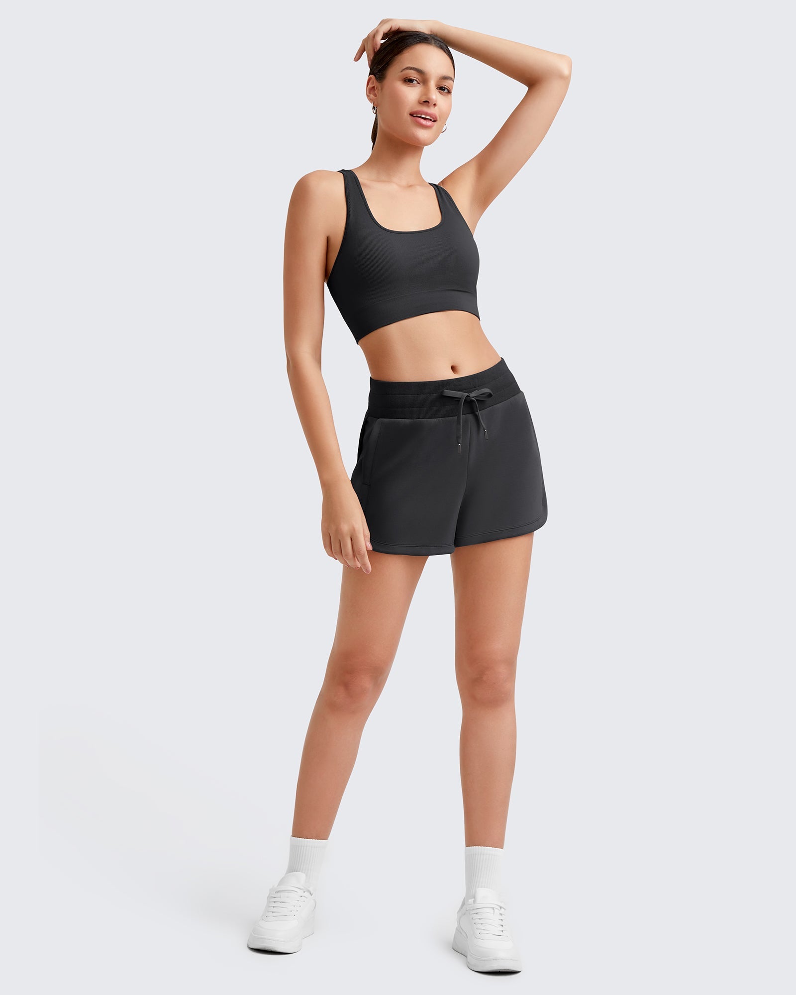 Smoofit Side Slit Drawstring Sweat Shorts - Image 4