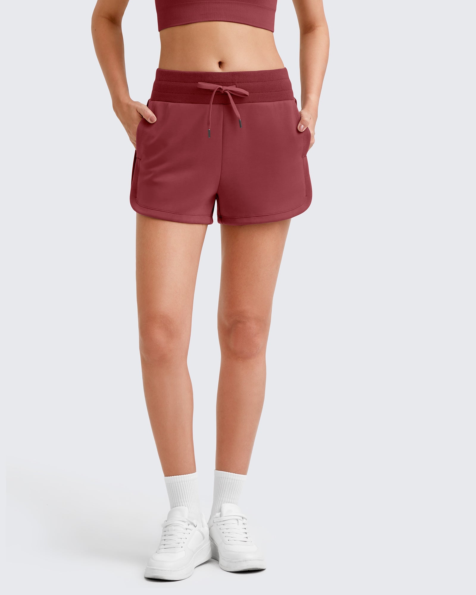 Smoofit Side Slit Drawstring Sweat Shorts - Image 5