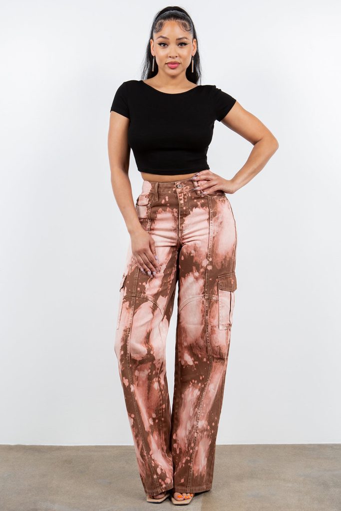 AVERY TIE DYE HIGH WAISTED PANT