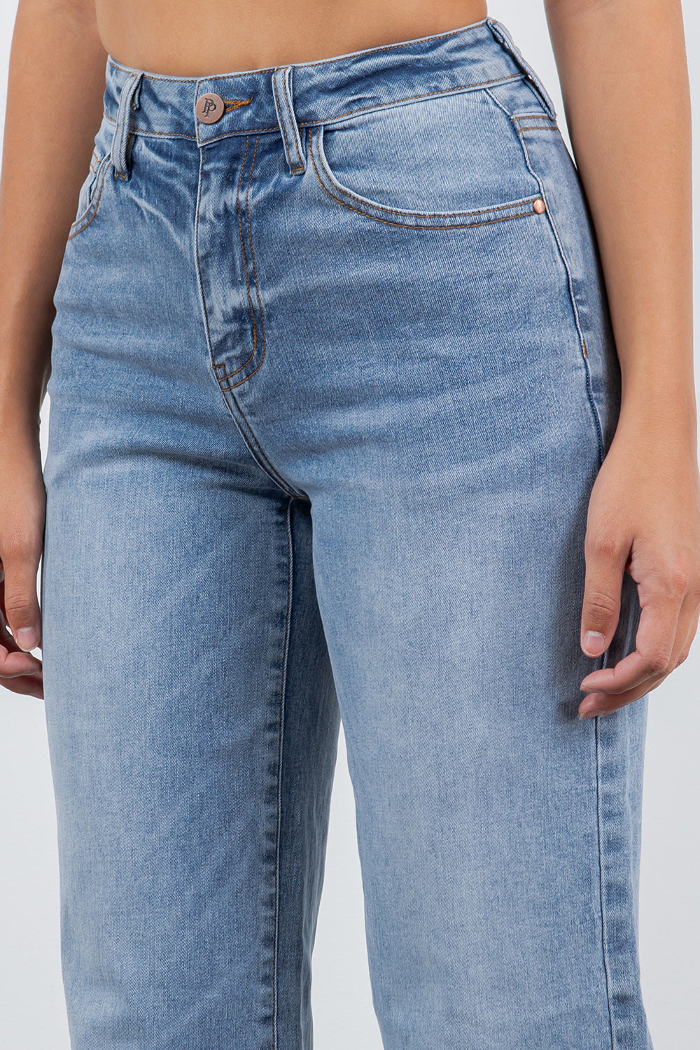 Abby High Waisted Straight Leg Jeans - Image 4