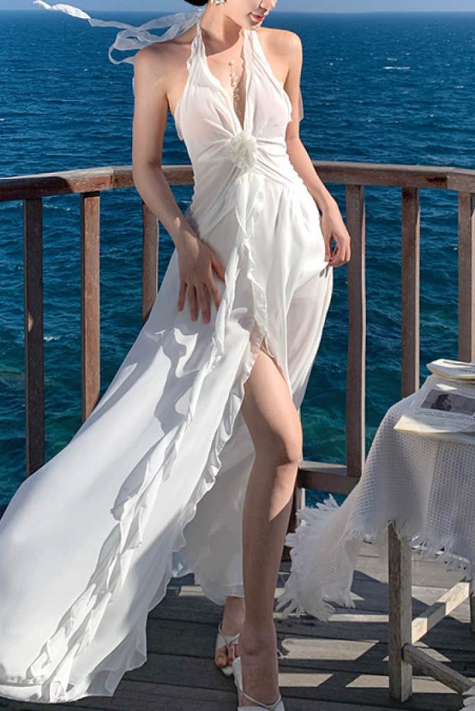 Sexy Socialite-Style Backless Maxi Dress